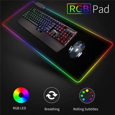 Pad Mouse Gaming Extendida RGB Led 81 cm x 31 cm