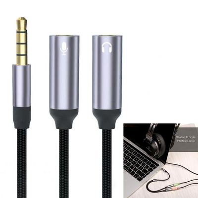 Cable Splitter Convertidor Adaptador 3.5 mm Macho a 2 Hembra 3.5 mm