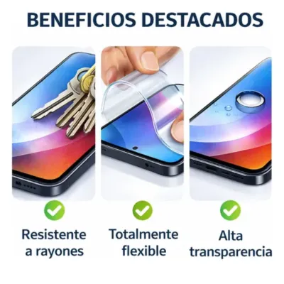 Hidrogel HD CELULAR Antigolpes, Anticaida y Antirayadura