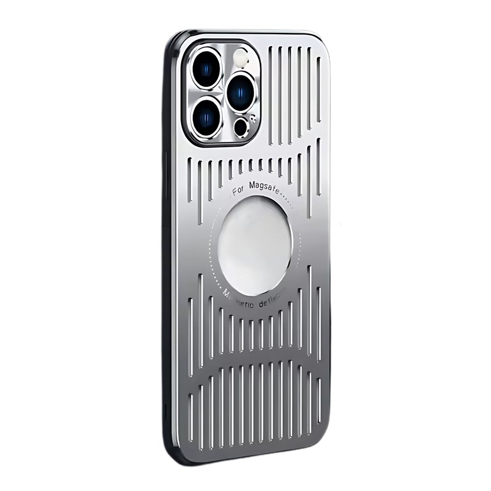 Iphone 15 pro Max Panel trasero de metal cepillado + TPU clase: C color: Negro