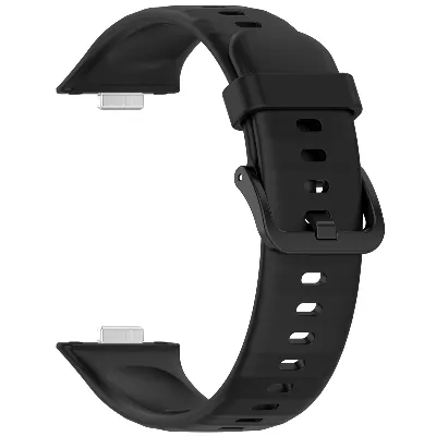 Correa de silicona compatible con Huawei Watch Fit 3 Negro