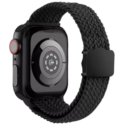 Correa nylon para apple watch 38 40 41 mm - NEGRO