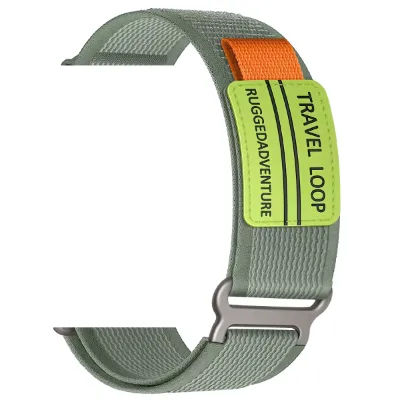 Correa nylon para apple watch 38 40 41 mm diseño bandera Verde
