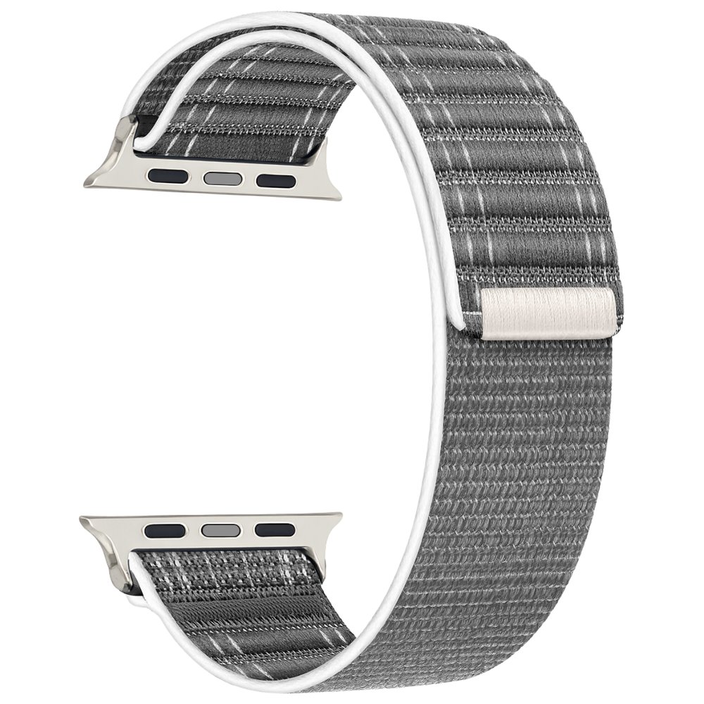 Correa de nylon cierre Apple Watch Series 10/9/8/ultra 42/44/45/46/49 mm - GRIS