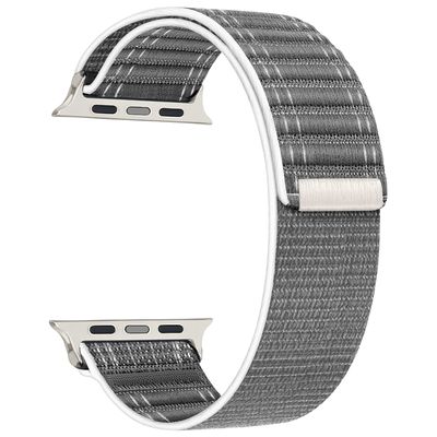 Correa de nylon cierre Apple Watch Series 10/9/8/ultra 42/44/45/46/49 mm - GRIS