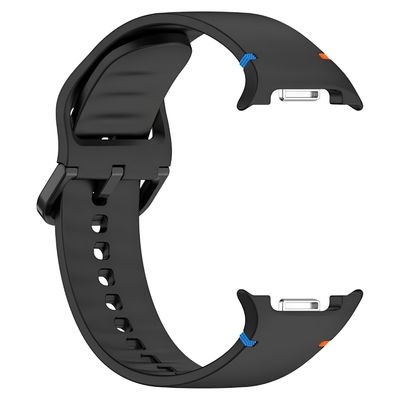 Correa de silicona compatible con Samsung Galaxy Watch 8 Color Negro
