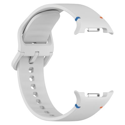 Correa de silicona compatible con Samsung Galaxy Watch 8 Color Gris