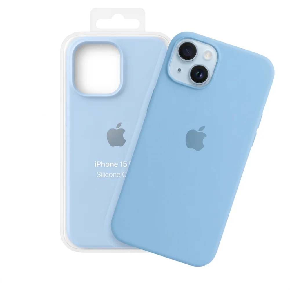 Funda de silicona para iPhone 17 Color Azul