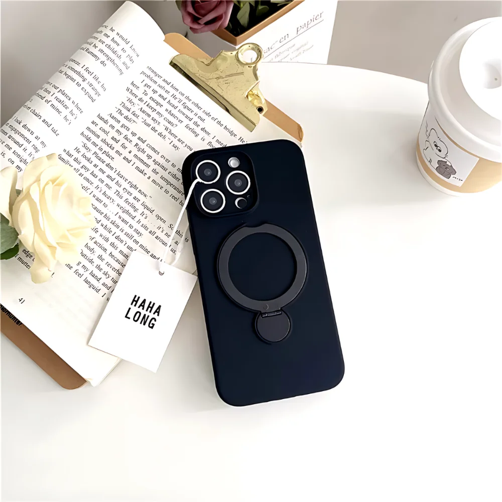 Funda de silicona para iPhone 15 Pro Max — Azul Oscuro