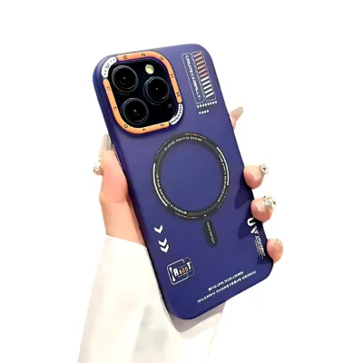 Funda de policarbonato para iPhone 15 Pro Max — Azul