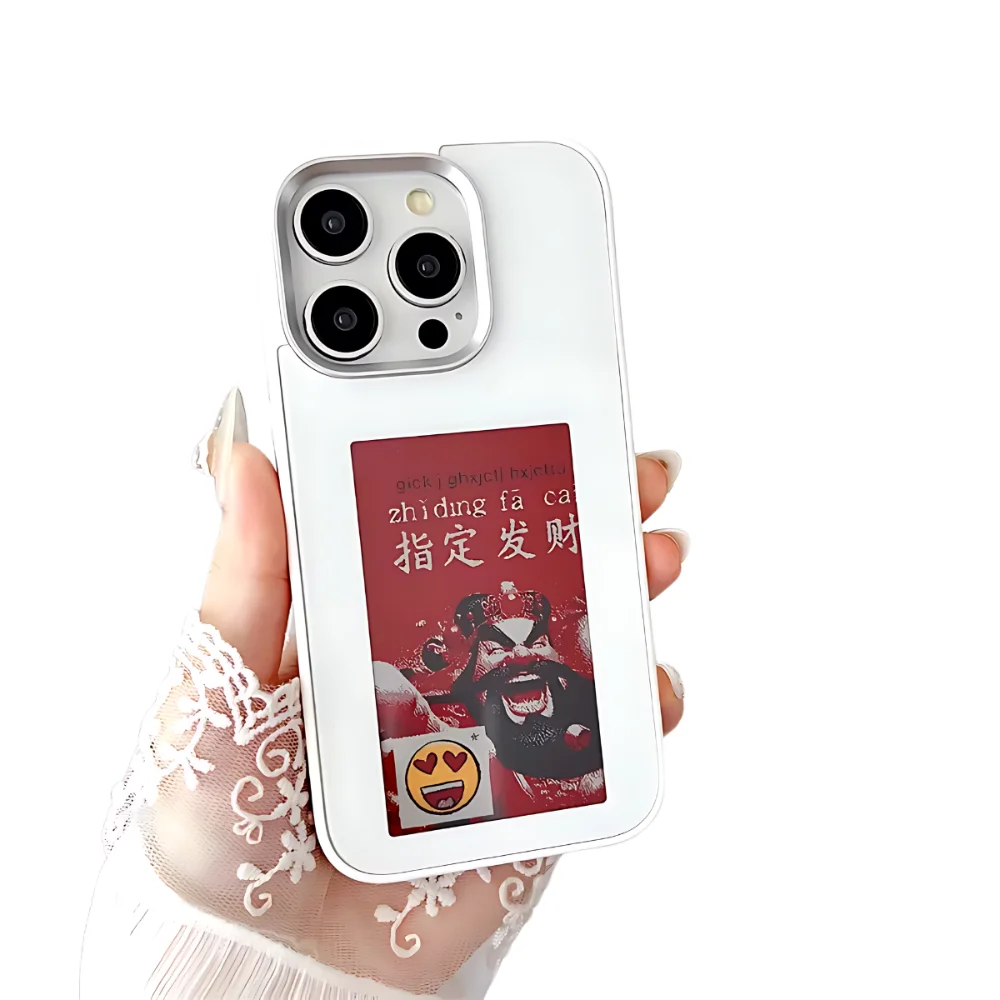 Funda de TPU y policarbonato para iPhone 15 Pro Max — Blanco