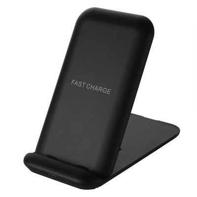 Cargador Inalambrico 2 en 1 Plegable Soporte Celular y Aufifonos